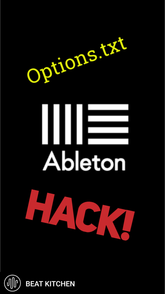 Ableton: options.txt