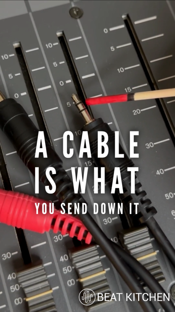 A Cable Is What You Run Down It