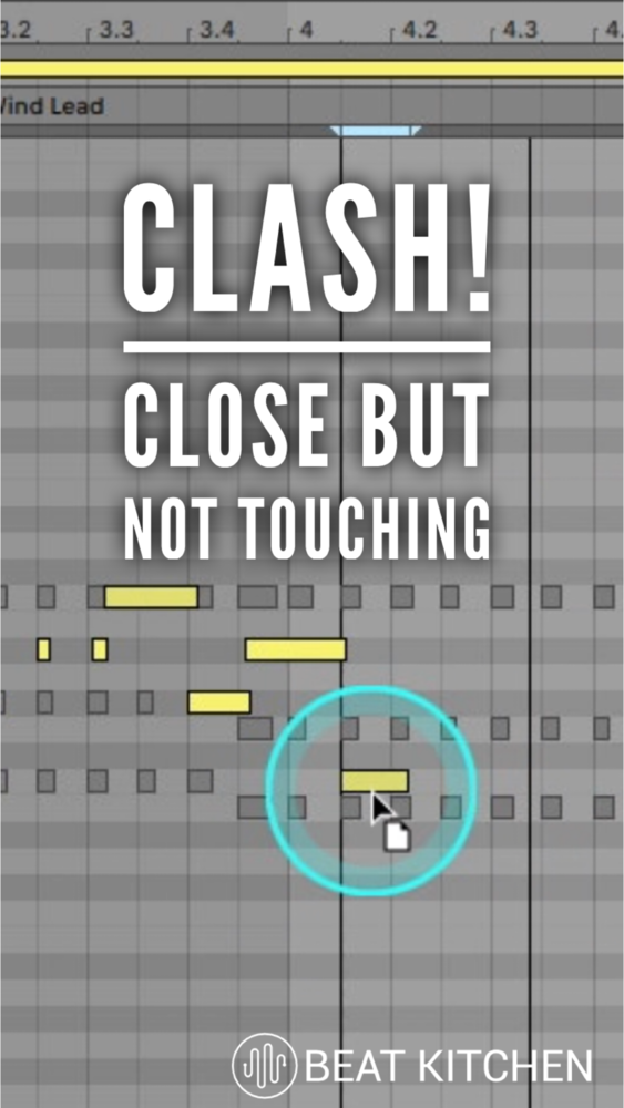 clash close but not touching