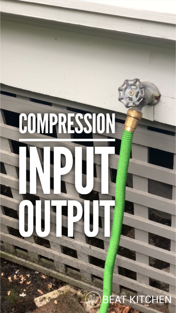 Compression: input output