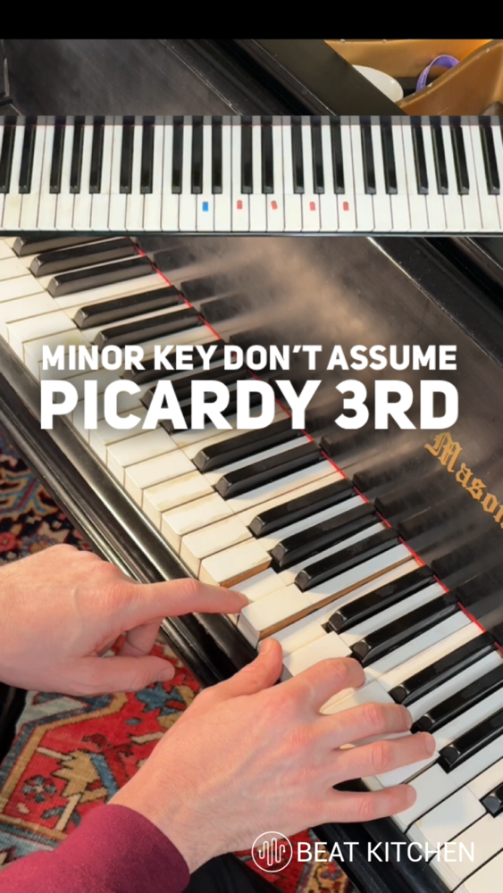 Major Key Don't Assume: picardy third