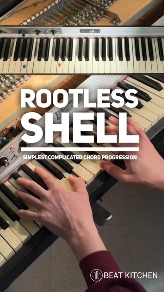 Rootless Shell: simplest complicated chord progression