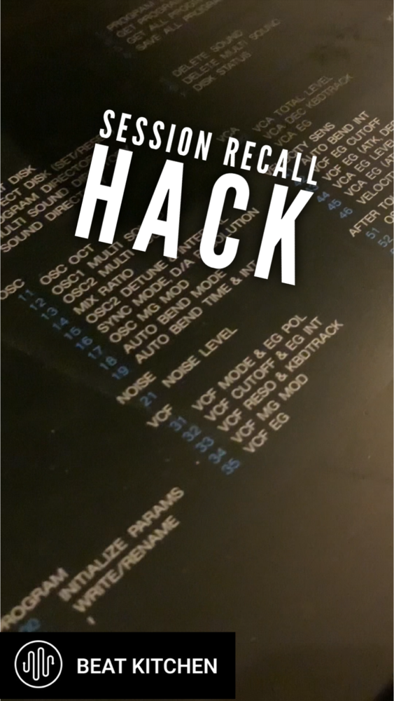 Session Recall Hack