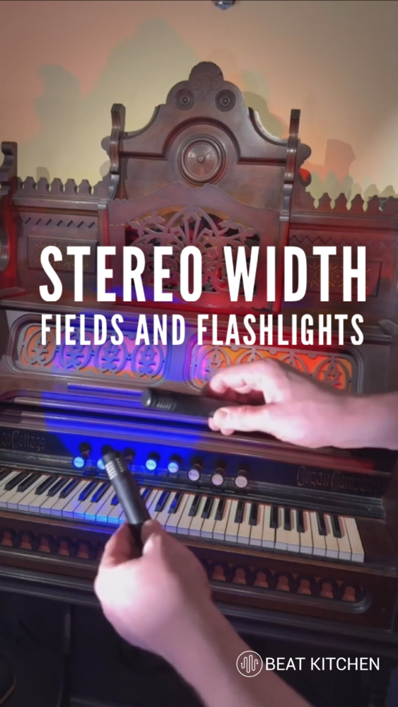Stereo Width: fields and flashlights