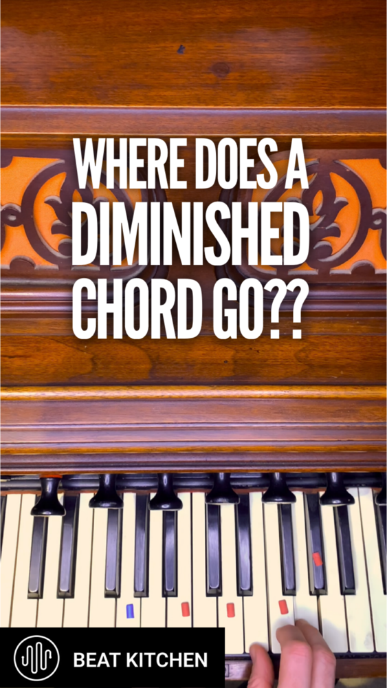where does a diminished chord go